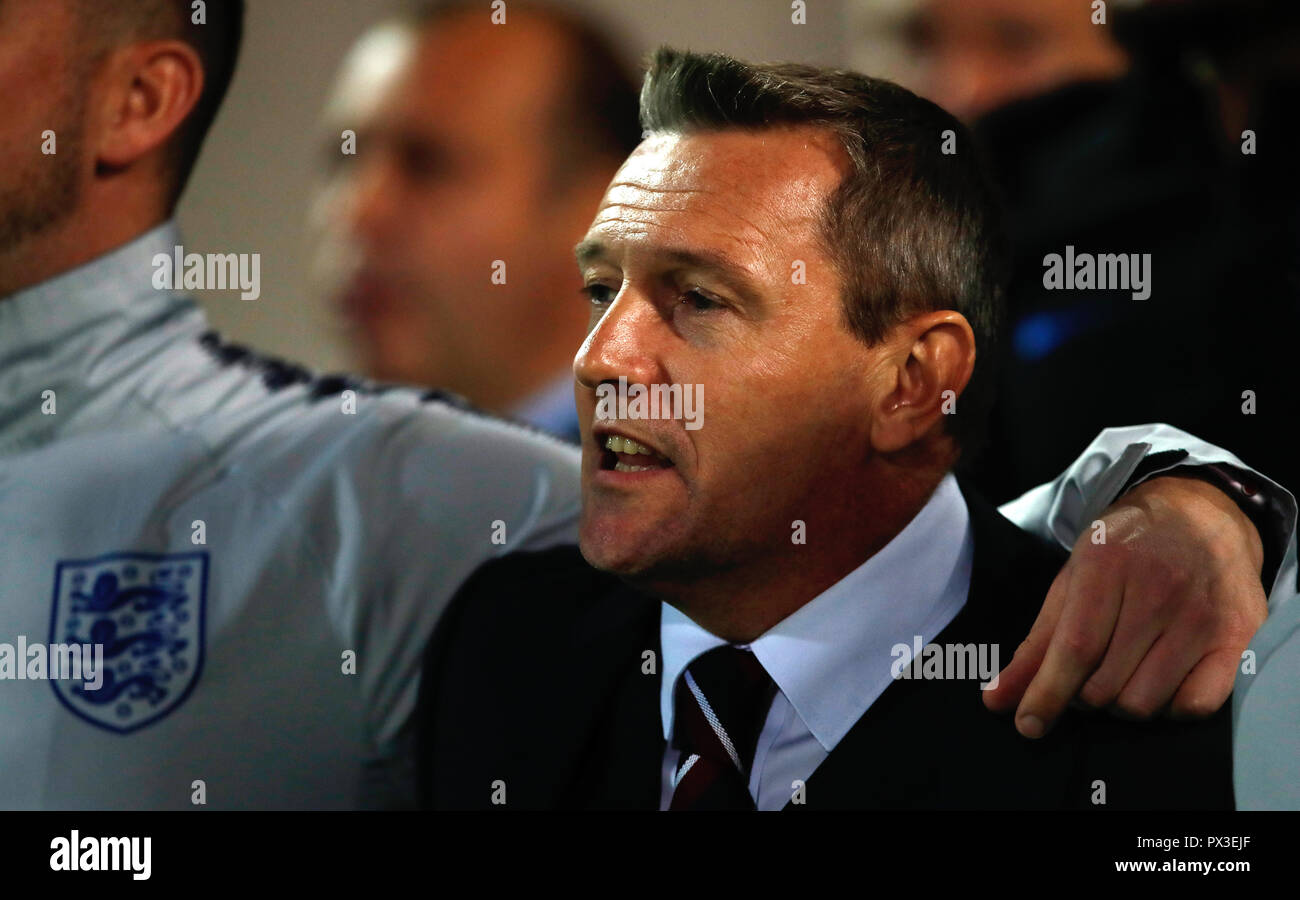 England U21 head coach Aidy Boothroyd Stock Photo Alamy