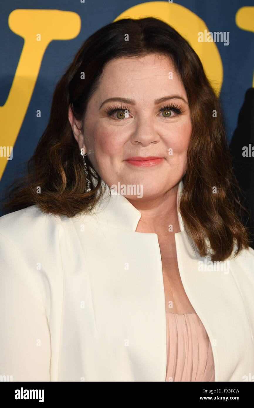LONDON, UK. October 19, 2018: Melissa McCarthy at the London Film Festival screening of 'Can You Ever Forgive Me' at the Cineworld Leicester Square, London. Picture: Steve Vas/Featureflash Credit: Paul Smith/Alamy Live News Stock Photo