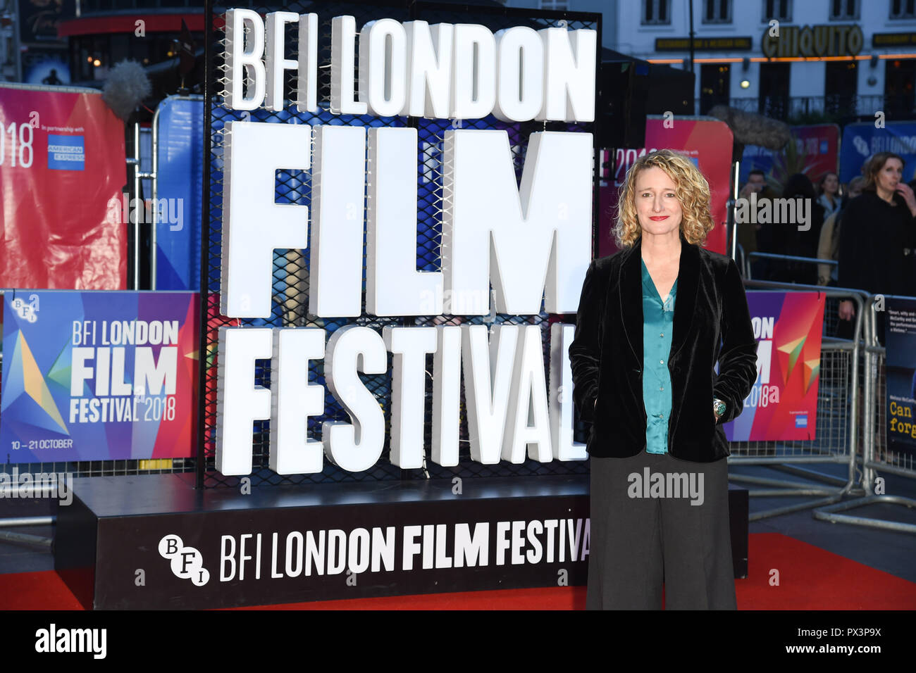 LONDON, UK. October 19, 2018: Tricia Tuttle at the London Film Festival screening of 'Can You Ever Forgive Me' at the Cineworld Leicester Square, London. Picture: Steve Vas/Featureflash Credit: Paul Smith/Alamy Live News Stock Photo