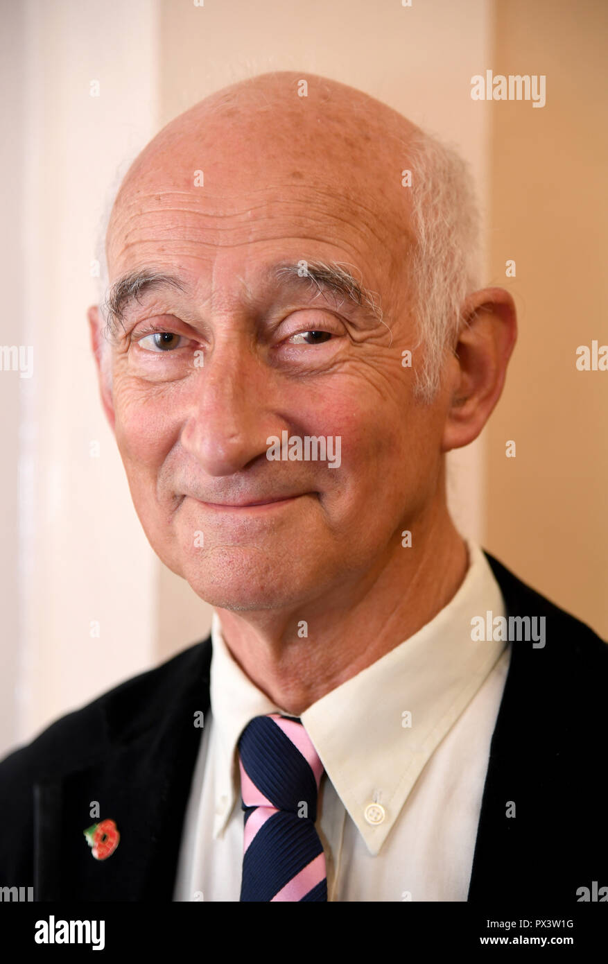 Paul Atterbury at Dorchester Literary Festival, Paul Atterbury, co-director of festival Credit: Finnbarr Webster/Alamy Live News Stock Photo