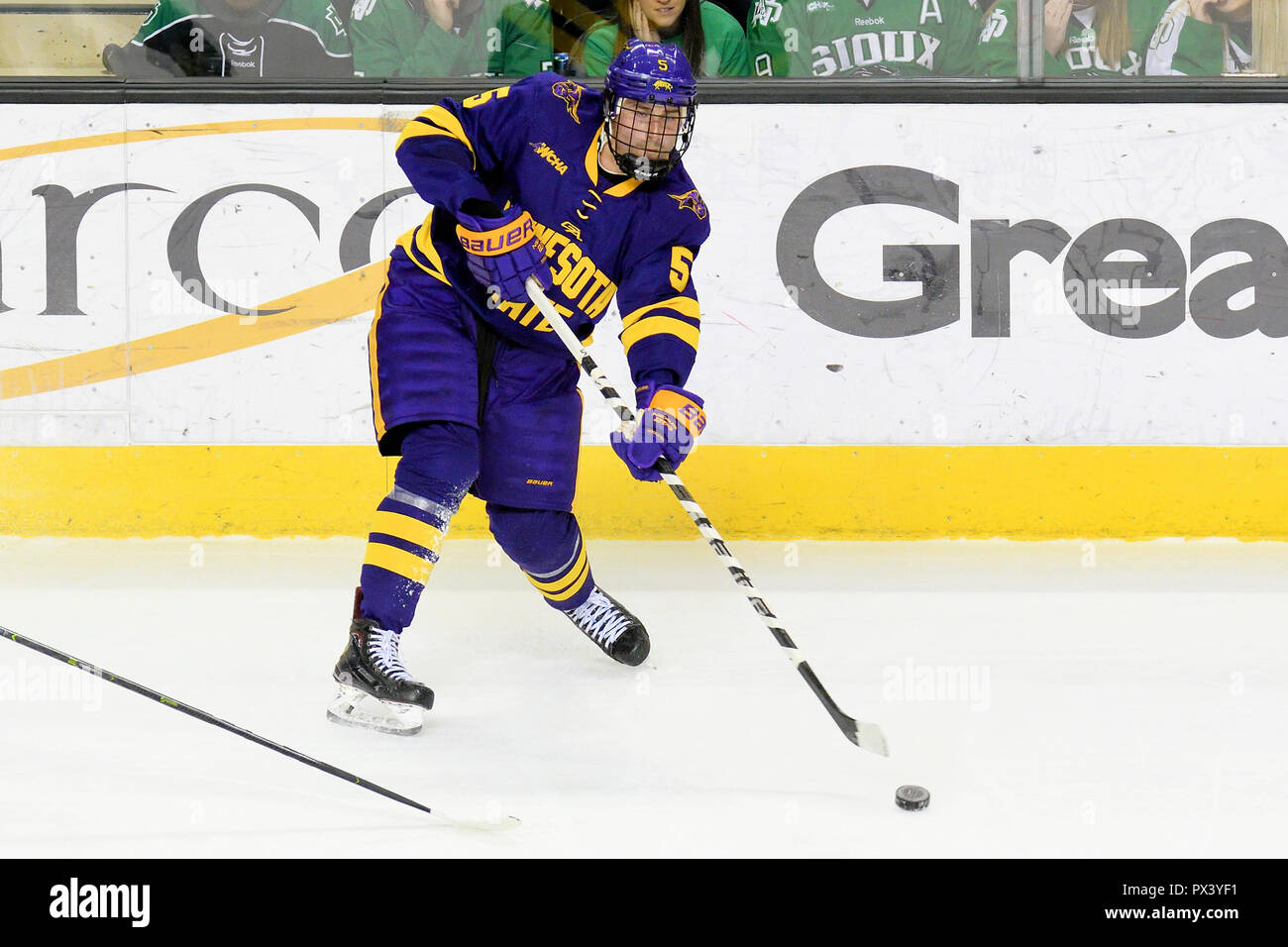 Minnesota State University, Mankato Replica Hockey Jersey - Purple