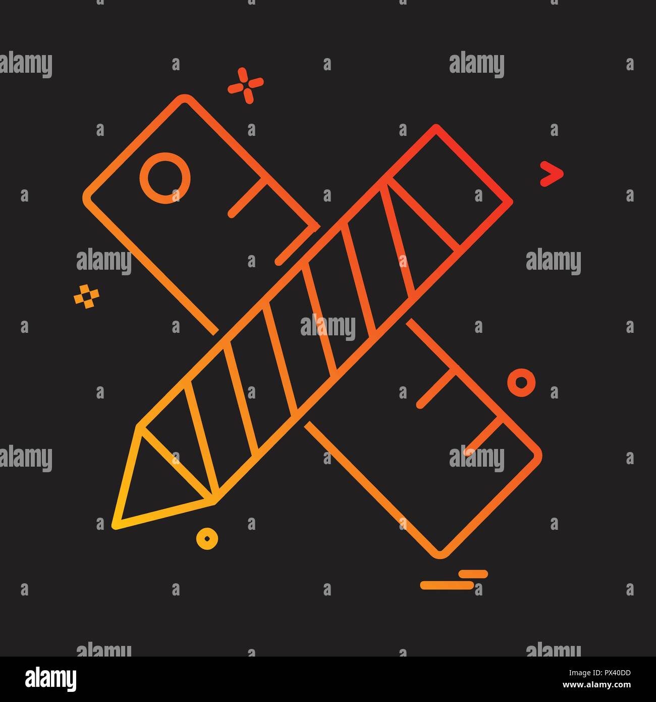 Pencil icon design vector Stock Vector Image & Art - Alamy