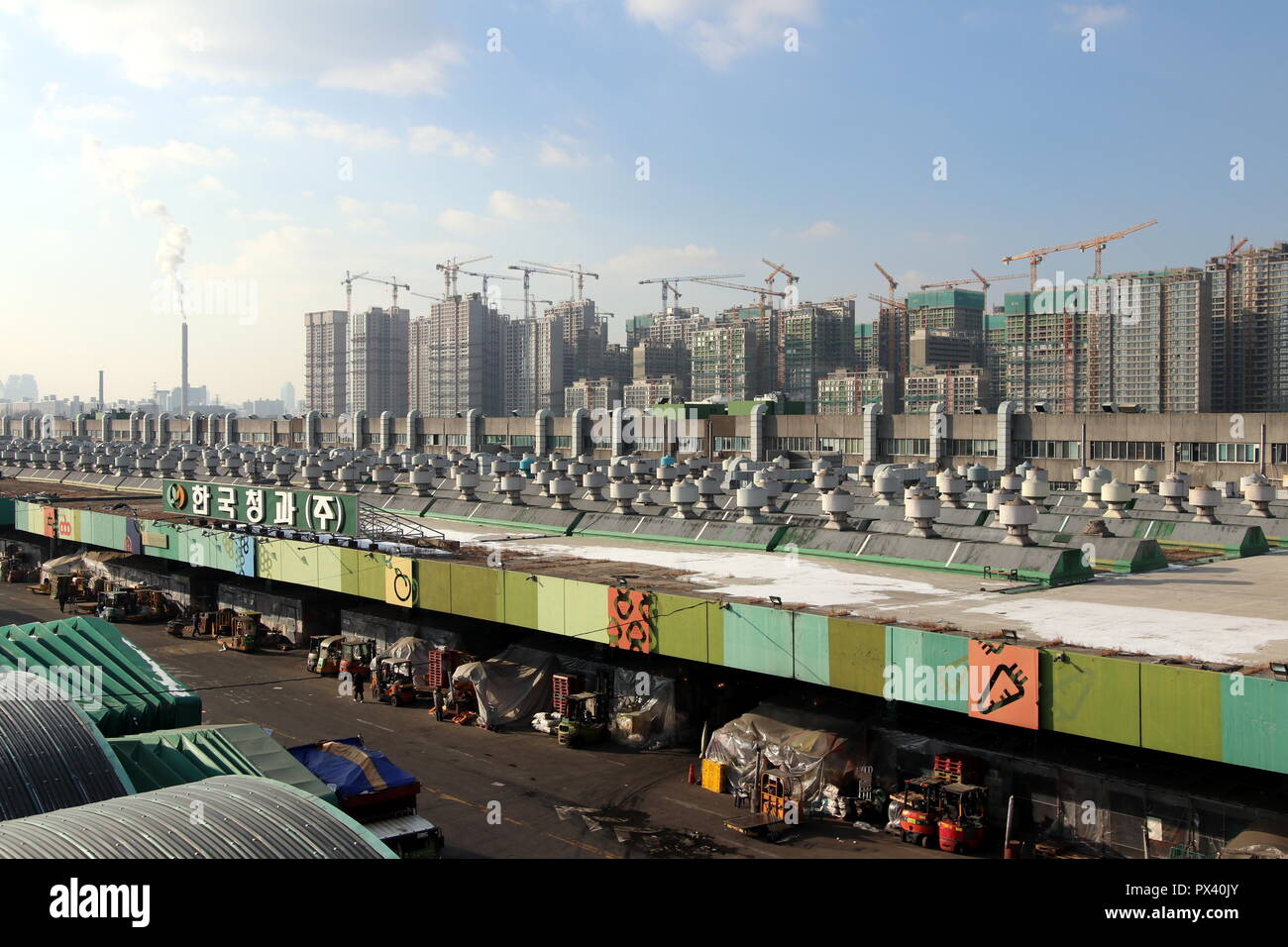 Garak market in Seoul, Korea Stock Photo