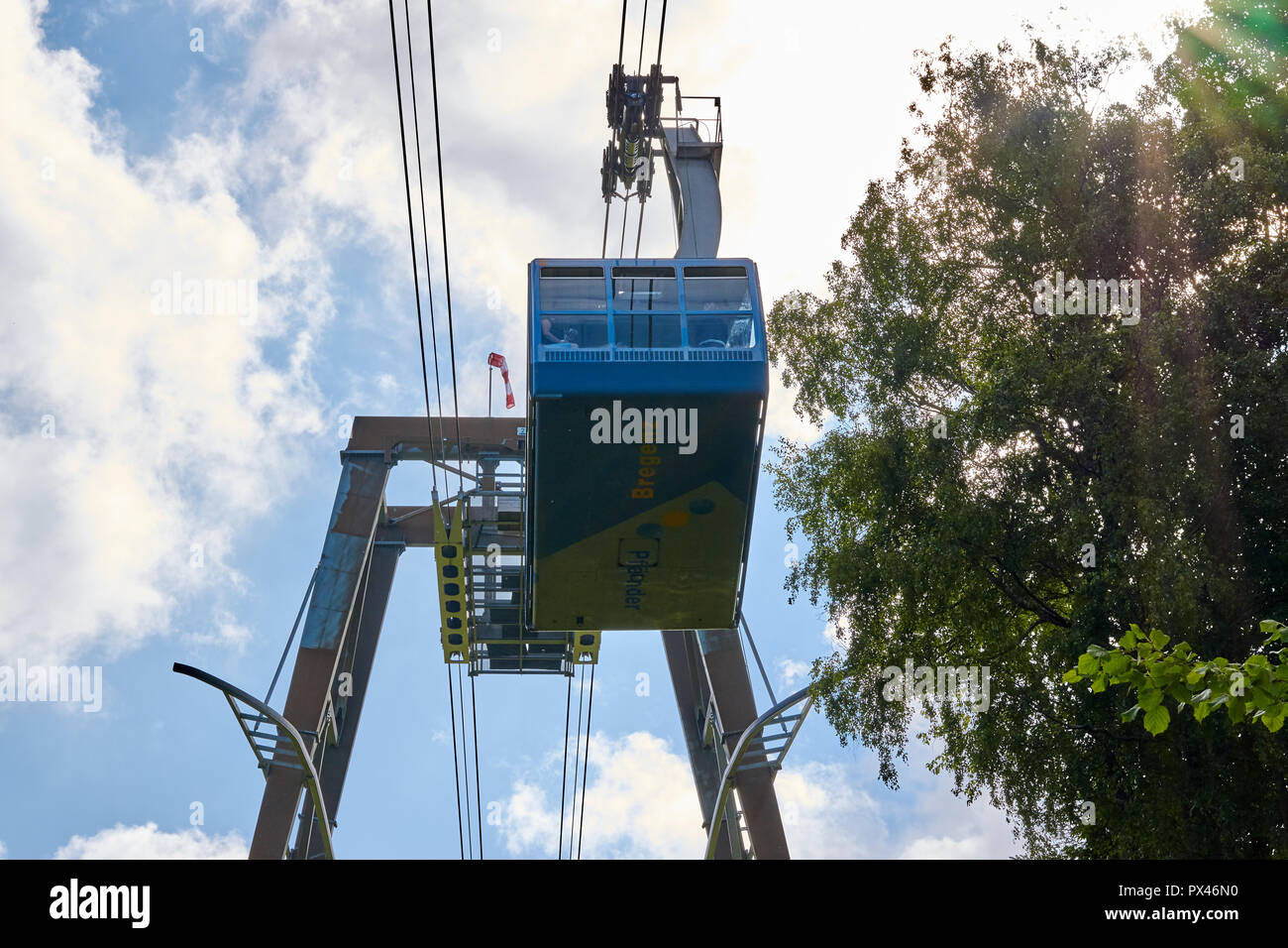 Cable Railway Bregenz Pfänder Bergbahn Stock Photo - Alamy
