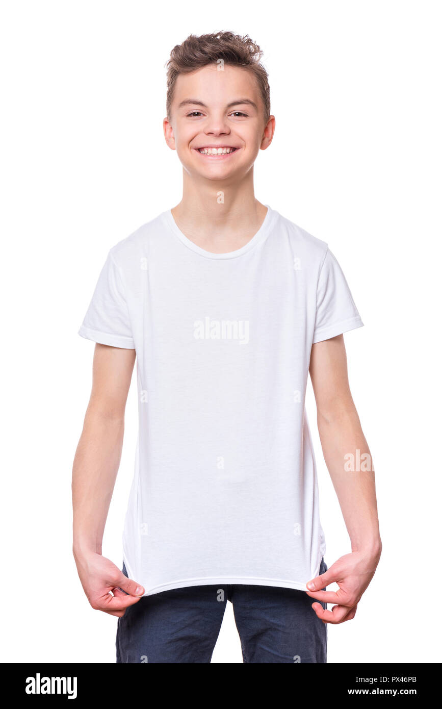 Teen boy portrait Stock Photo