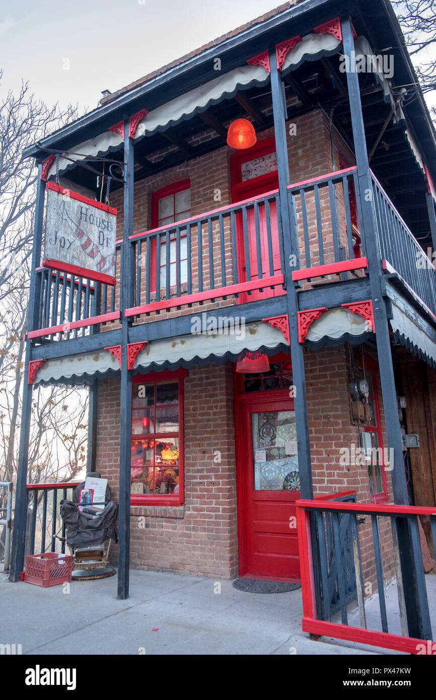 House of Joy former brothel in the old mining town of Jerome, Arizona