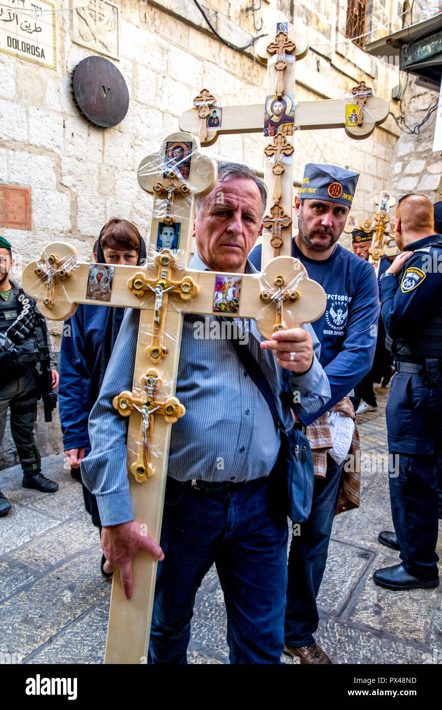 Orthodox Good Friday procession in Jerusalem, Israel Stock Photo Alamy