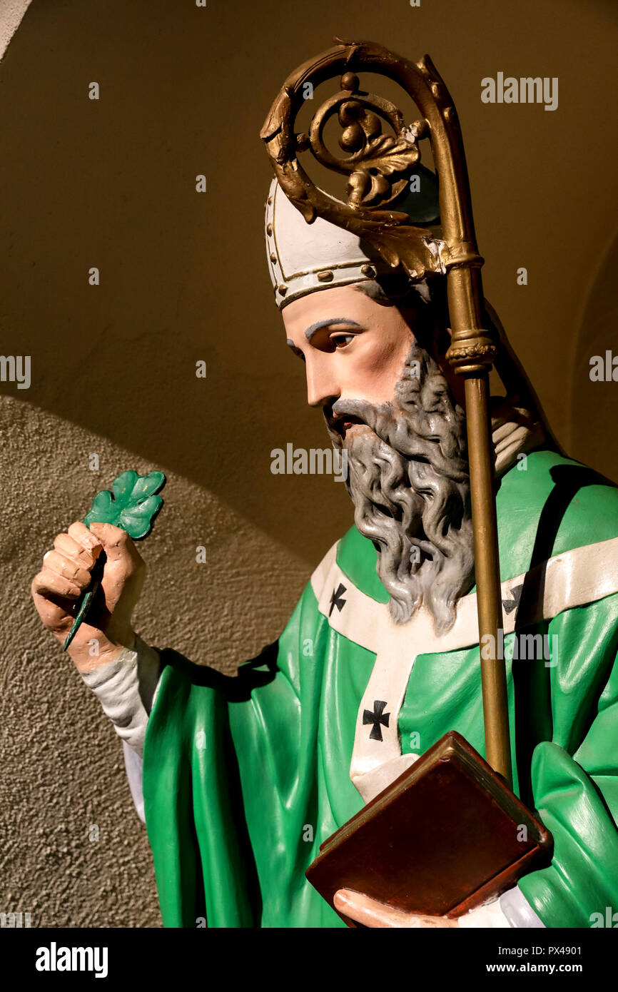 statue in St Paul's catholic church, Belfast, Northern Ireland