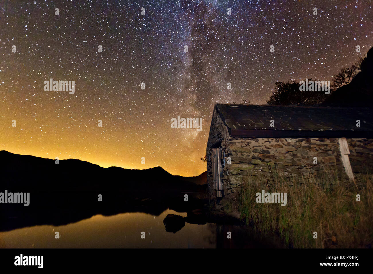 Astro-photography, or night photos. Stars at night Stock Photo