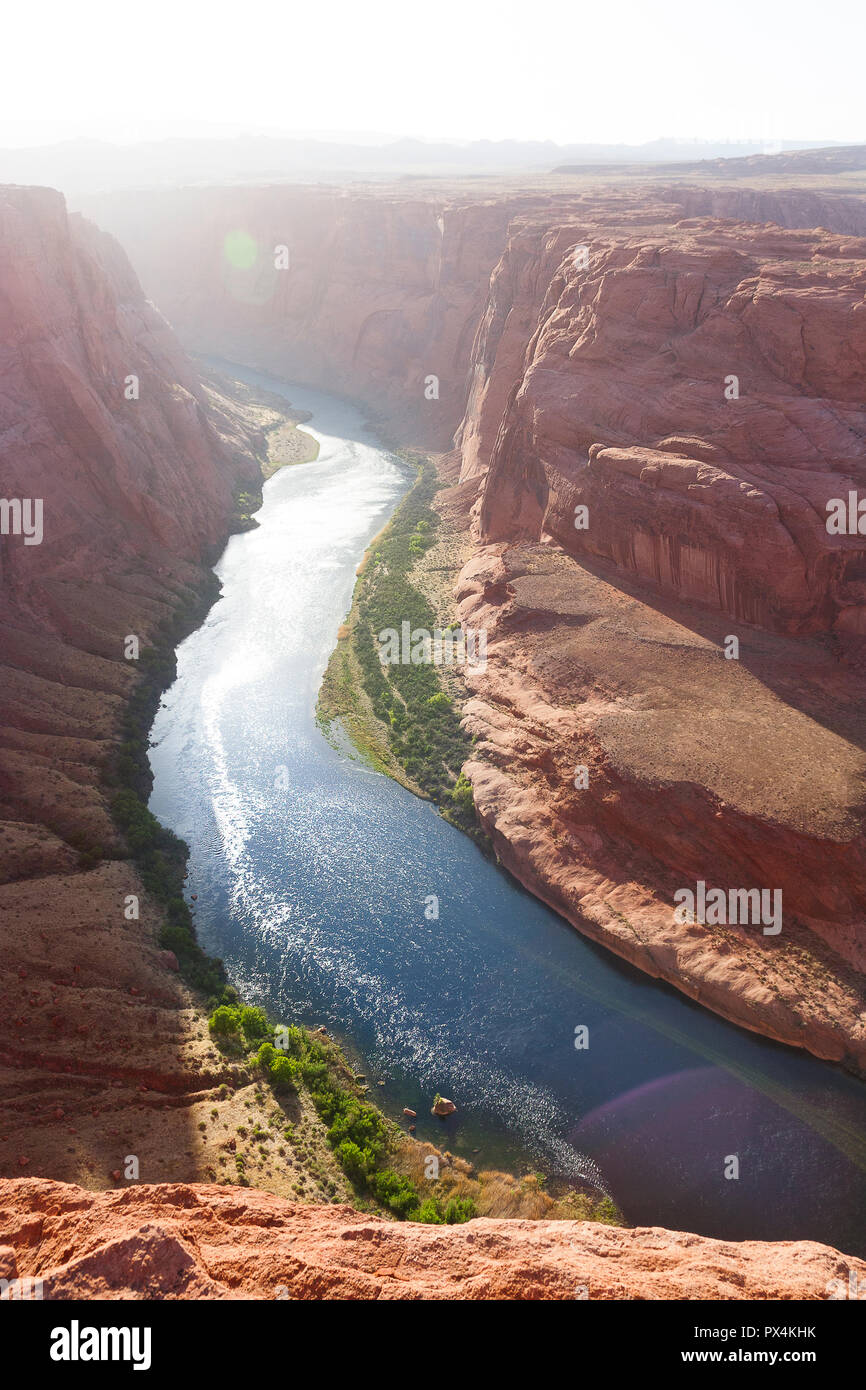 Horseshoe Bend Page Az The Colorado River Viewed From Above At