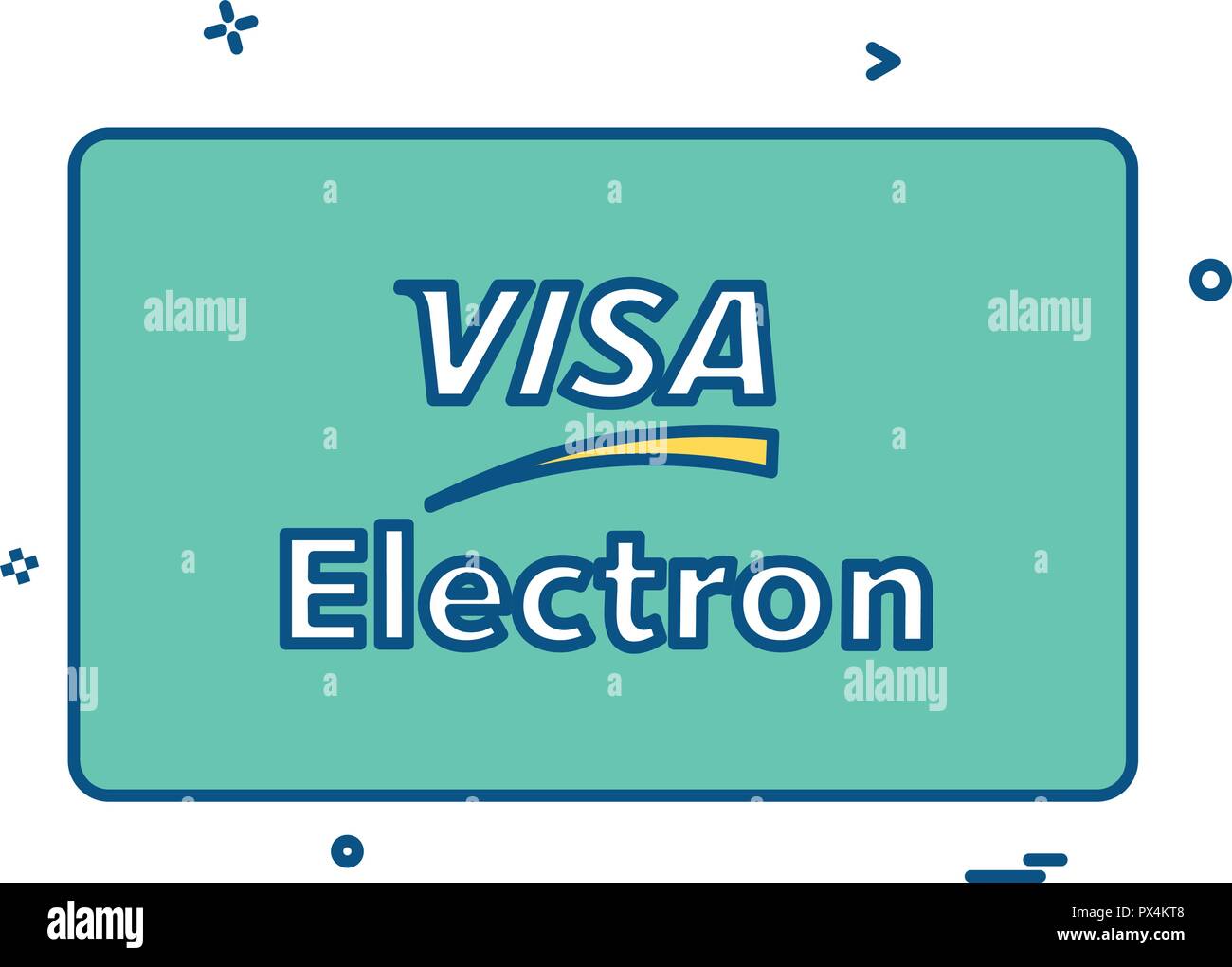 Visa Electron credit card design vector Stock Vector Image & Art Alamy