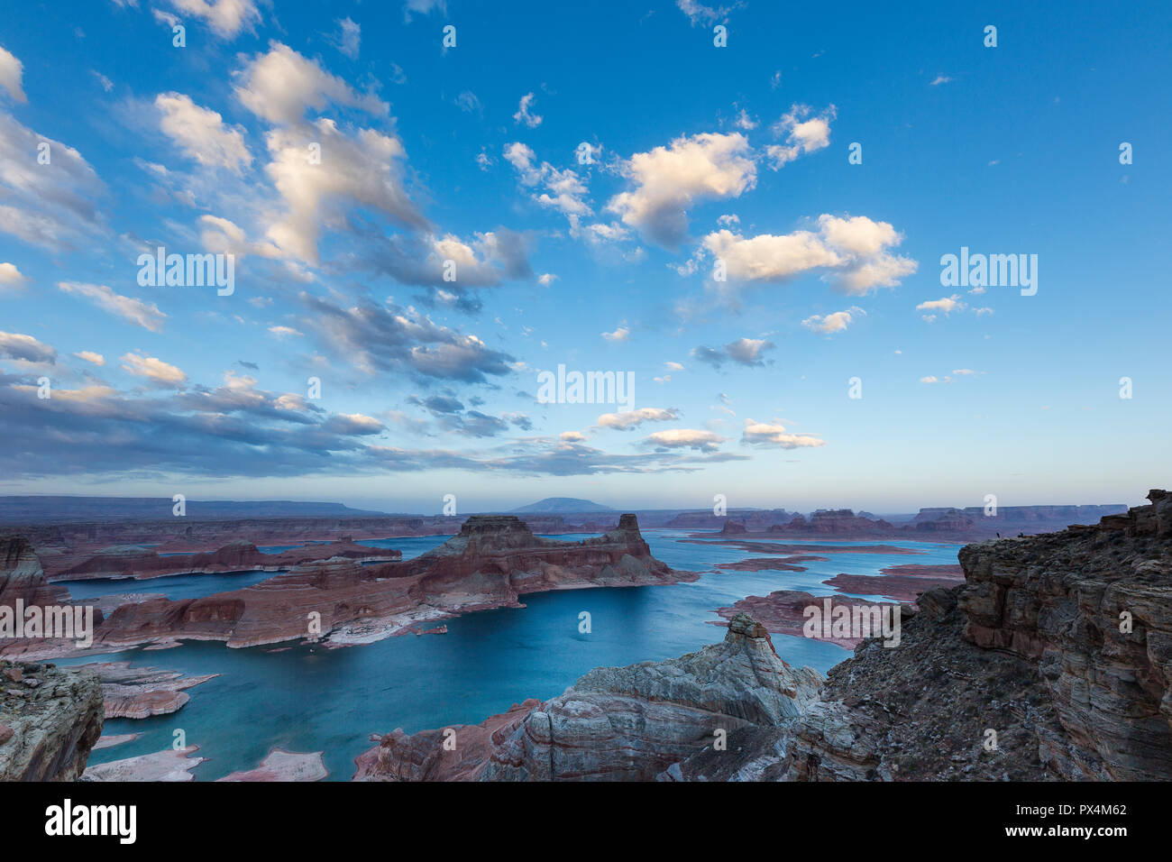 Alstrom Point, AZ, USA. View of Gunsight Bay from overlook at Alstrom Point. Stock Photo