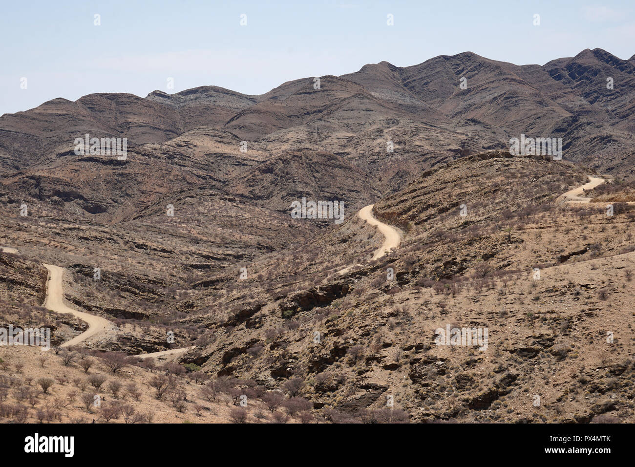 Landschaft am Gamsbergpass, Road C 26, Namibia, Afrika Stock Photo