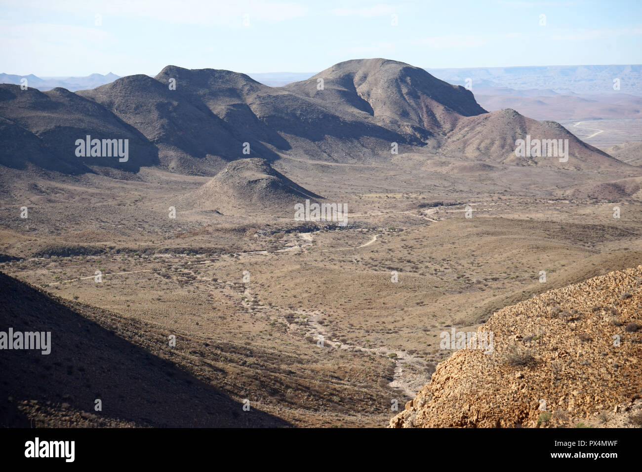 Landschaft am OliveTrail, Naukluft Gebirge, Namib-Naukluft Park, Namibia, Afrika Stock Photo