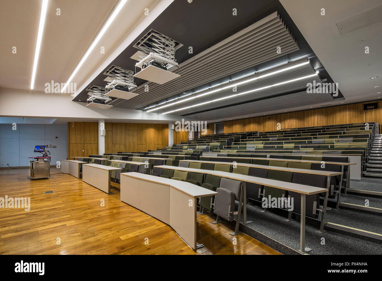 Refurbished Hogg lecture theatre. University of Westminster Marylebone