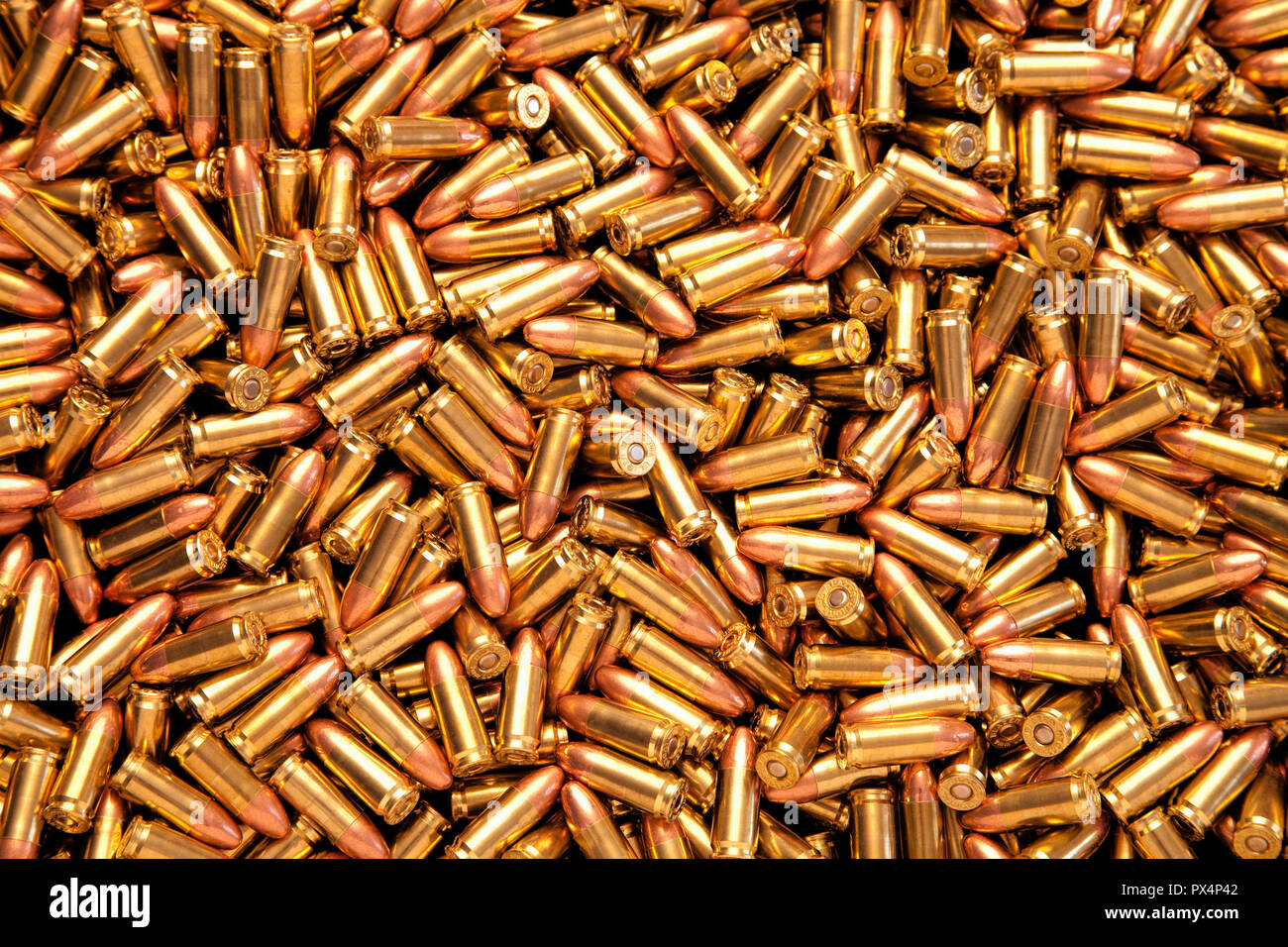 guns and ammunition Stock Photo