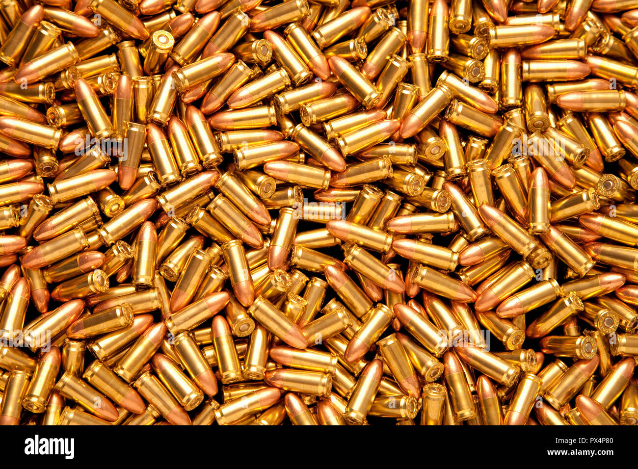 guns and ammunition Stock Photo