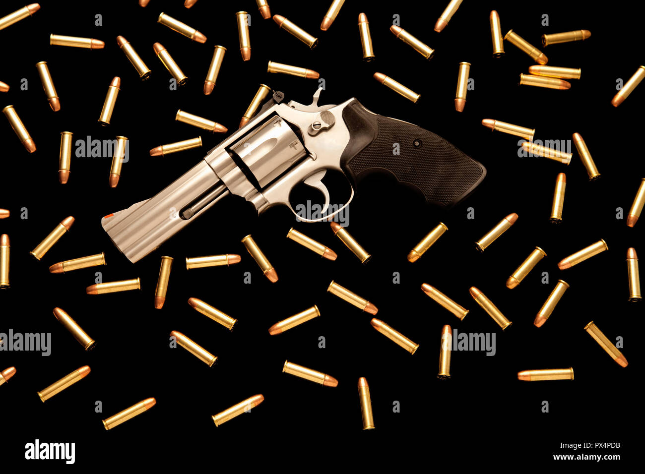 guns and ammunition Stock Photo