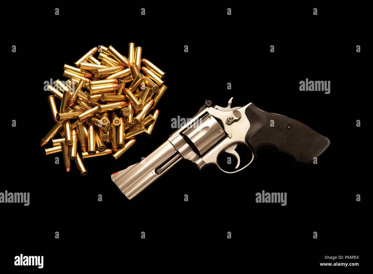 guns and ammunition Stock Photo