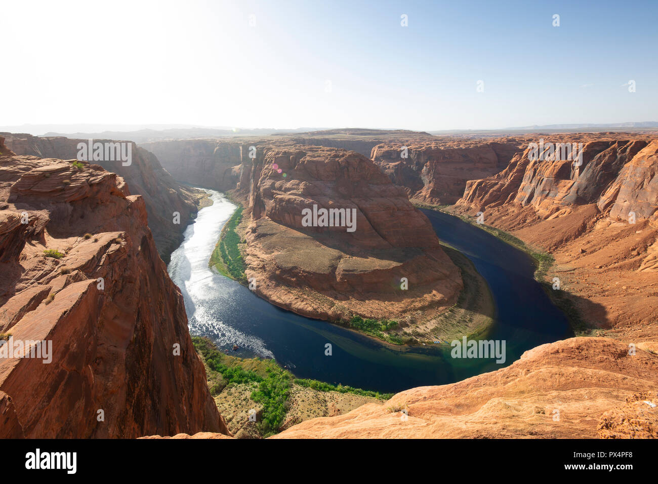 Horseshoe Bend, Page, AZ, USA. View of Horsehoe Bend from viewpoint