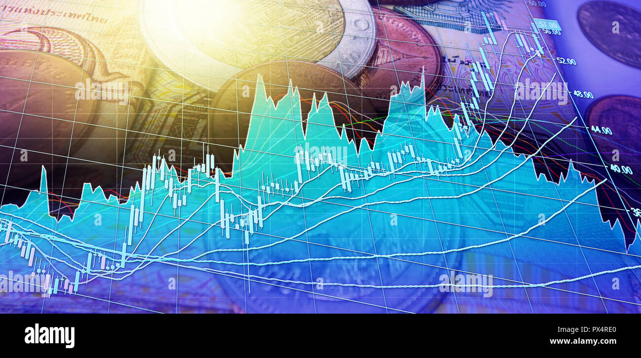 Stock Market Or Trading Graph And Candlestick Chart Abstract Finance Background Financial Investment Concept Stock Photo Alamy