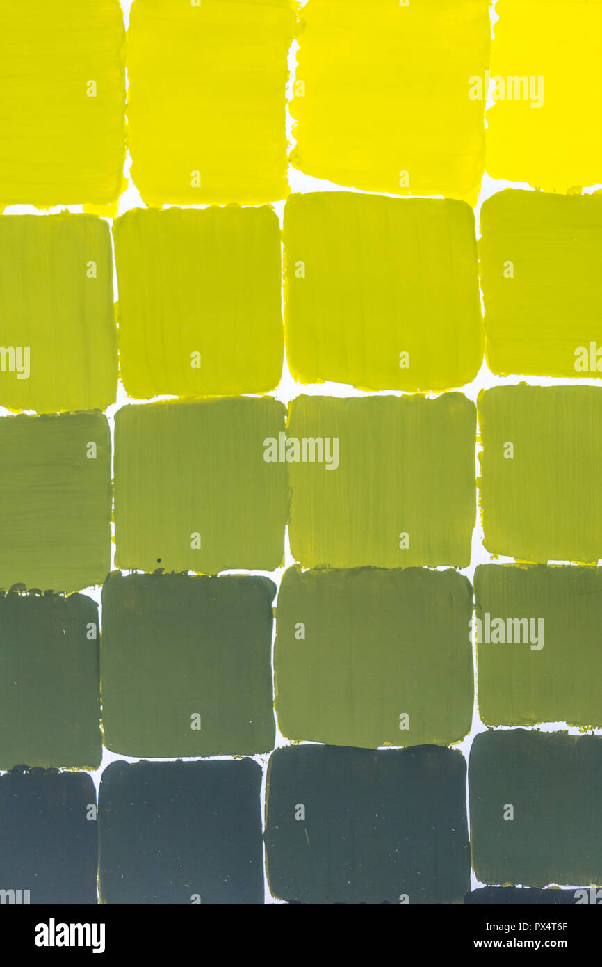 Yellow color chart Stock Photo