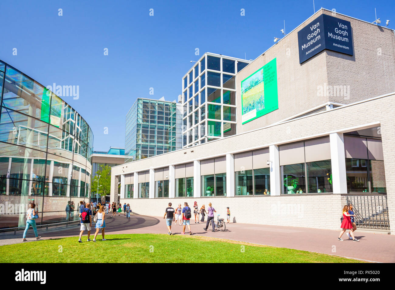 Amsterdam Van Gogh Museum Amsterdam exterior facade Amsterdam Holland The Netherlands EU Europe Stock Photo