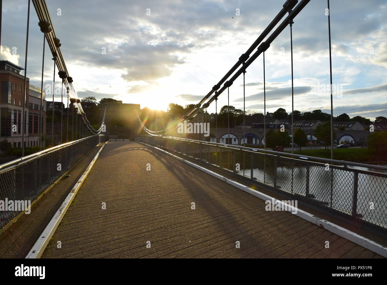 Wellington Suspension Bridge, Aberdeen, Scotland Stock Photo Alamy