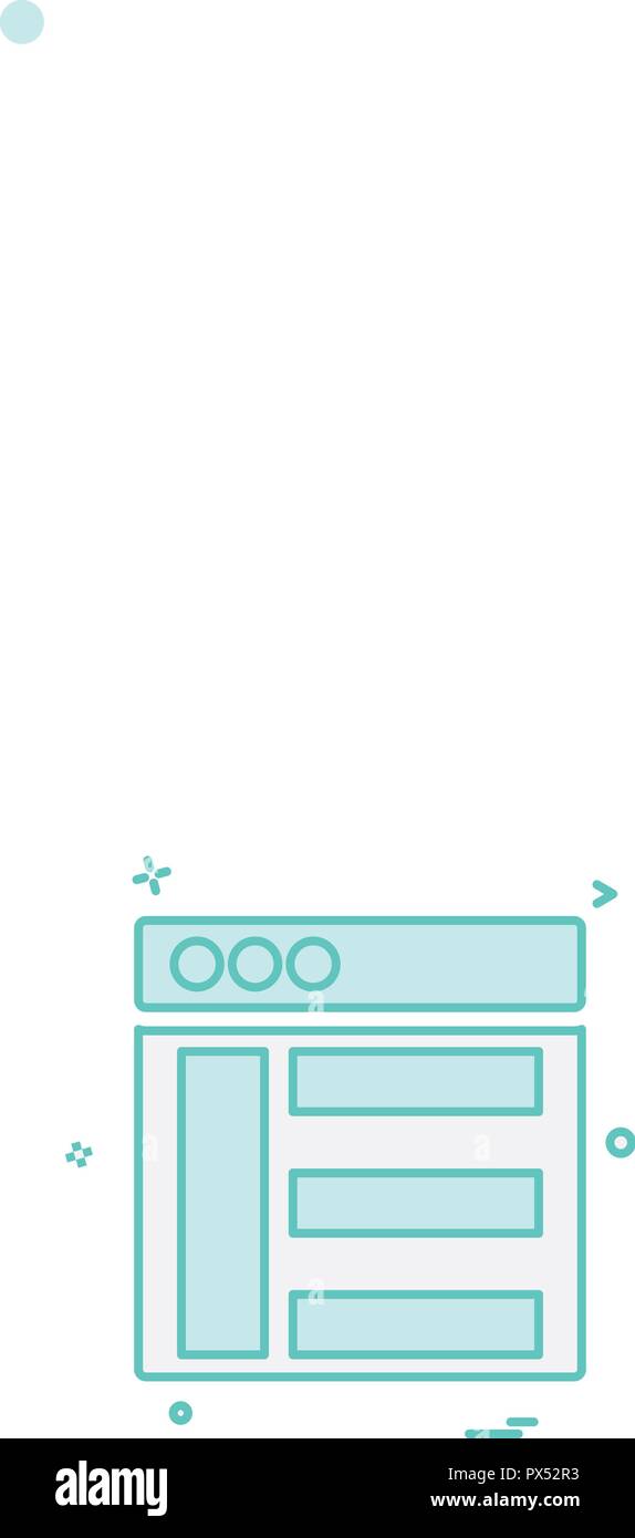 Web layouts icon design vector Stock Vector Image & Art - Alamy