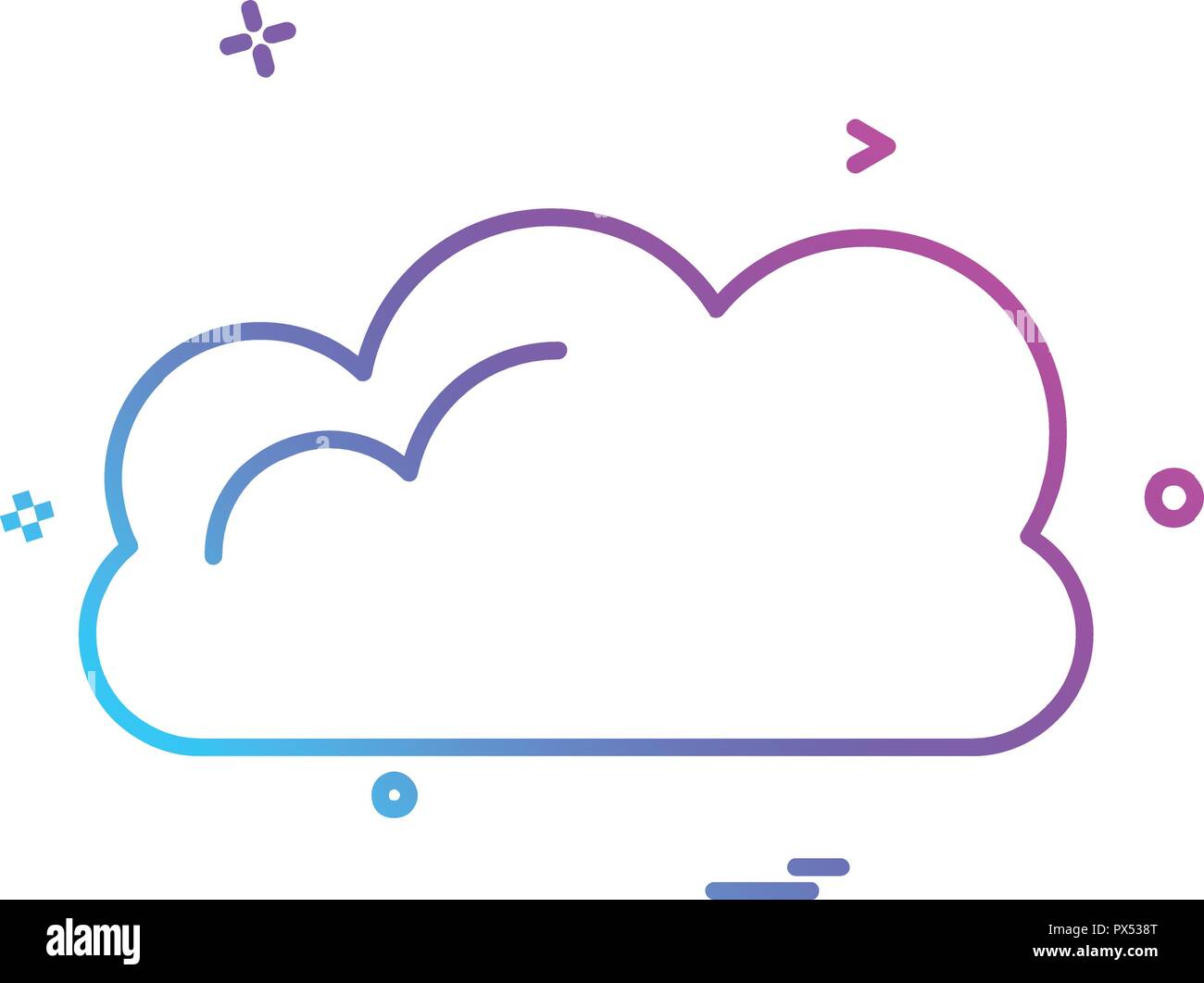 Cloud icon design vector Stock Vector Image & Art - Alamy