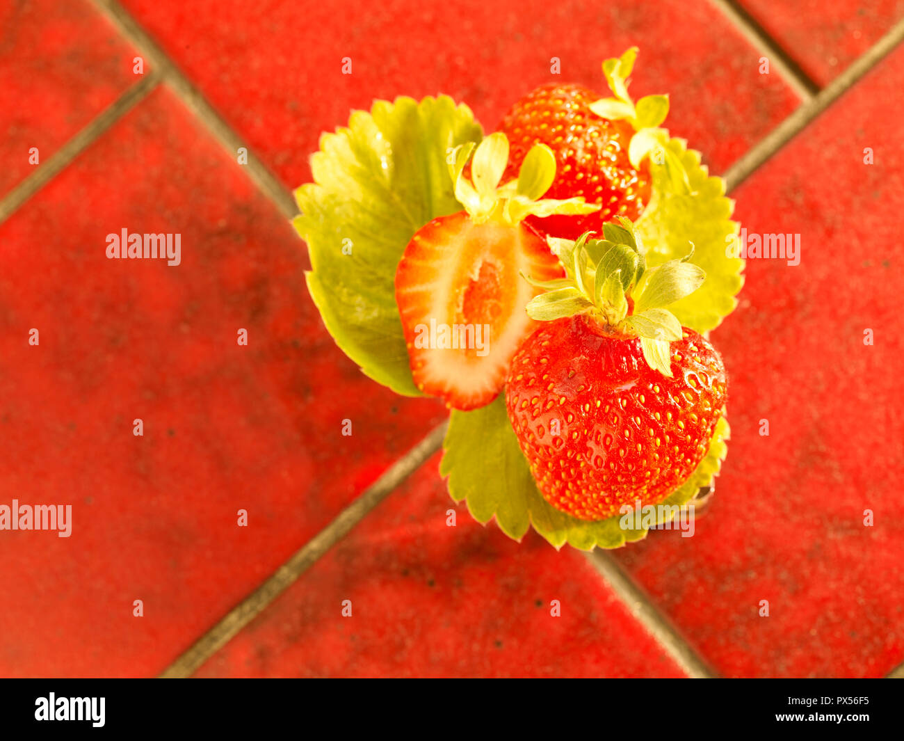 Strawberry food photograph Stock Photo - Alamy