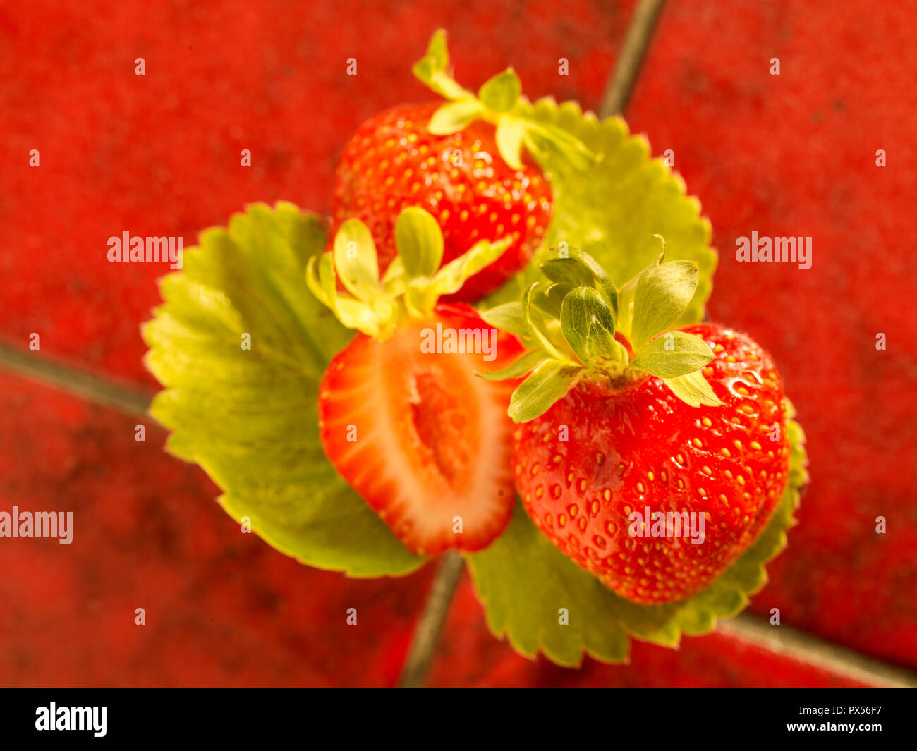 Strawberry food photograph Stock Photo - Alamy