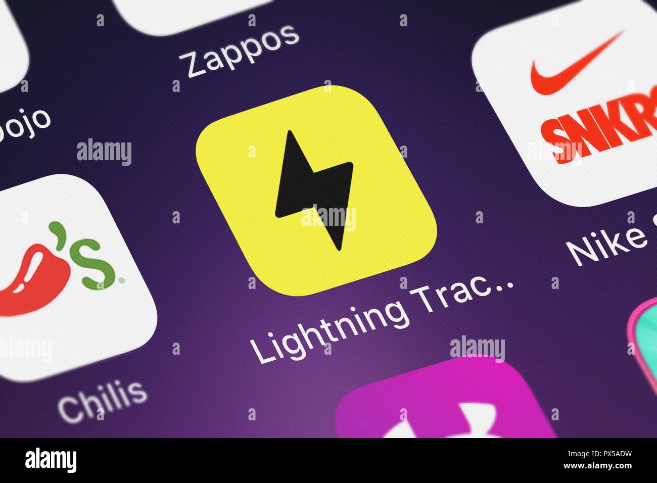 Lightning tracker hires stock photography and images Alamy