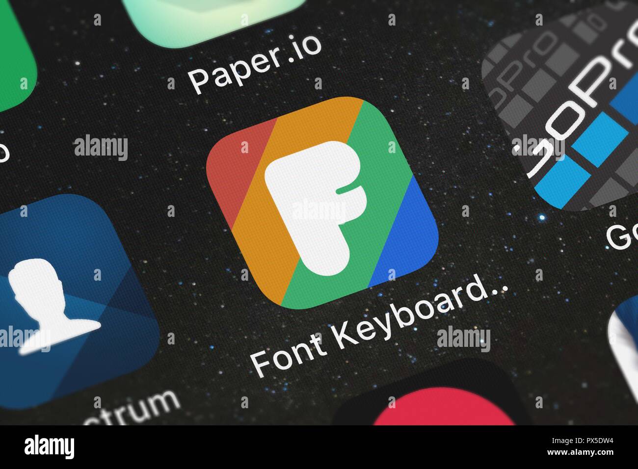 Font keyboard s custom color hi-res stock photography and images - Alamy