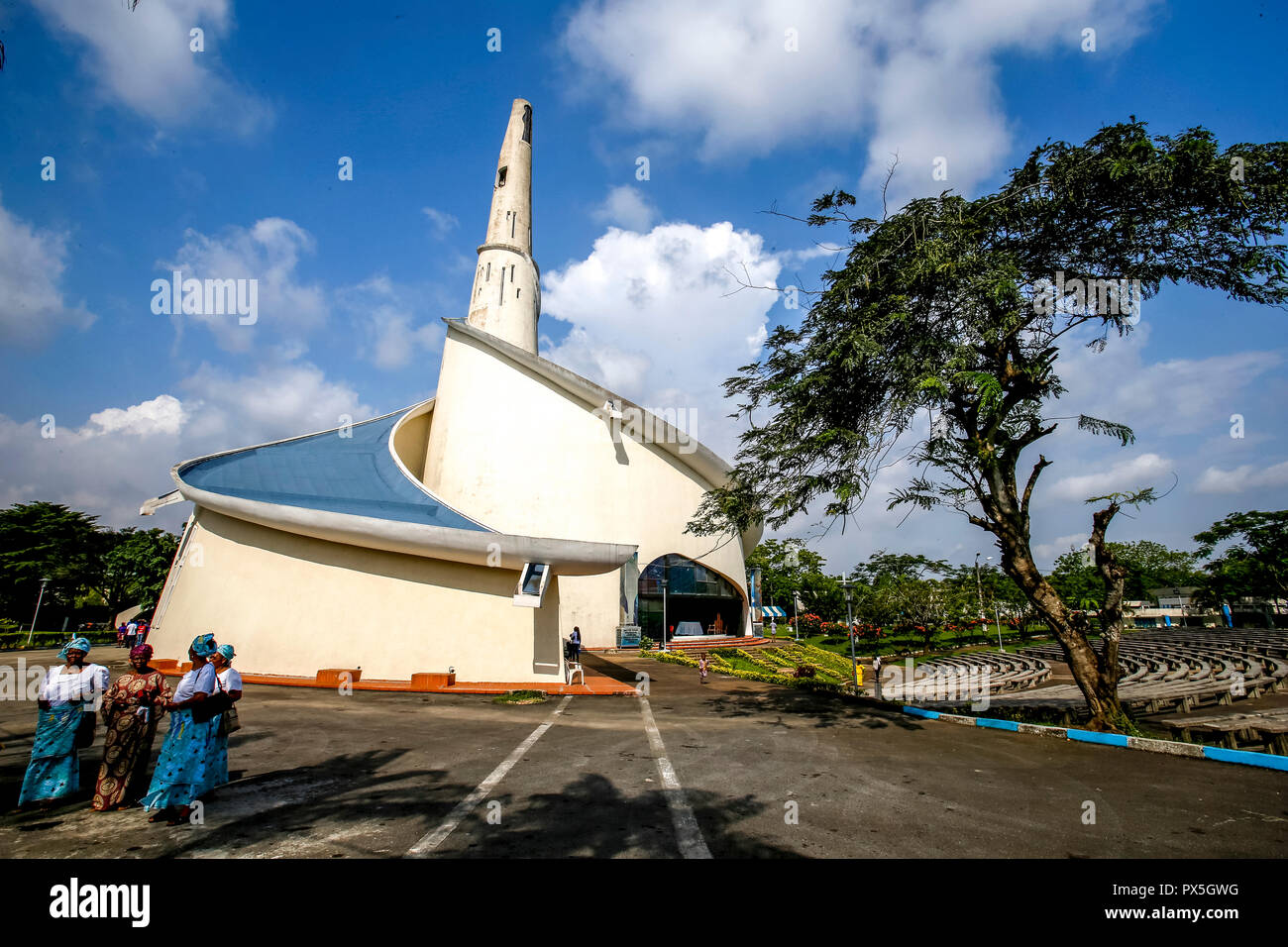 Our Lady of Africa catholic sanctuary, Abidjan, Ivory Coast. Stock Photo