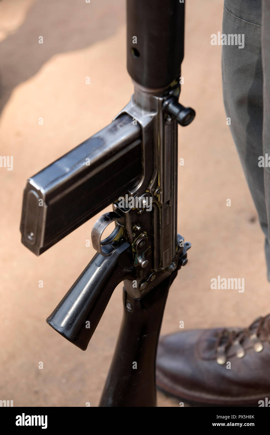 South African anti-poaching task team on patrol.  South Africa. Stock Photo