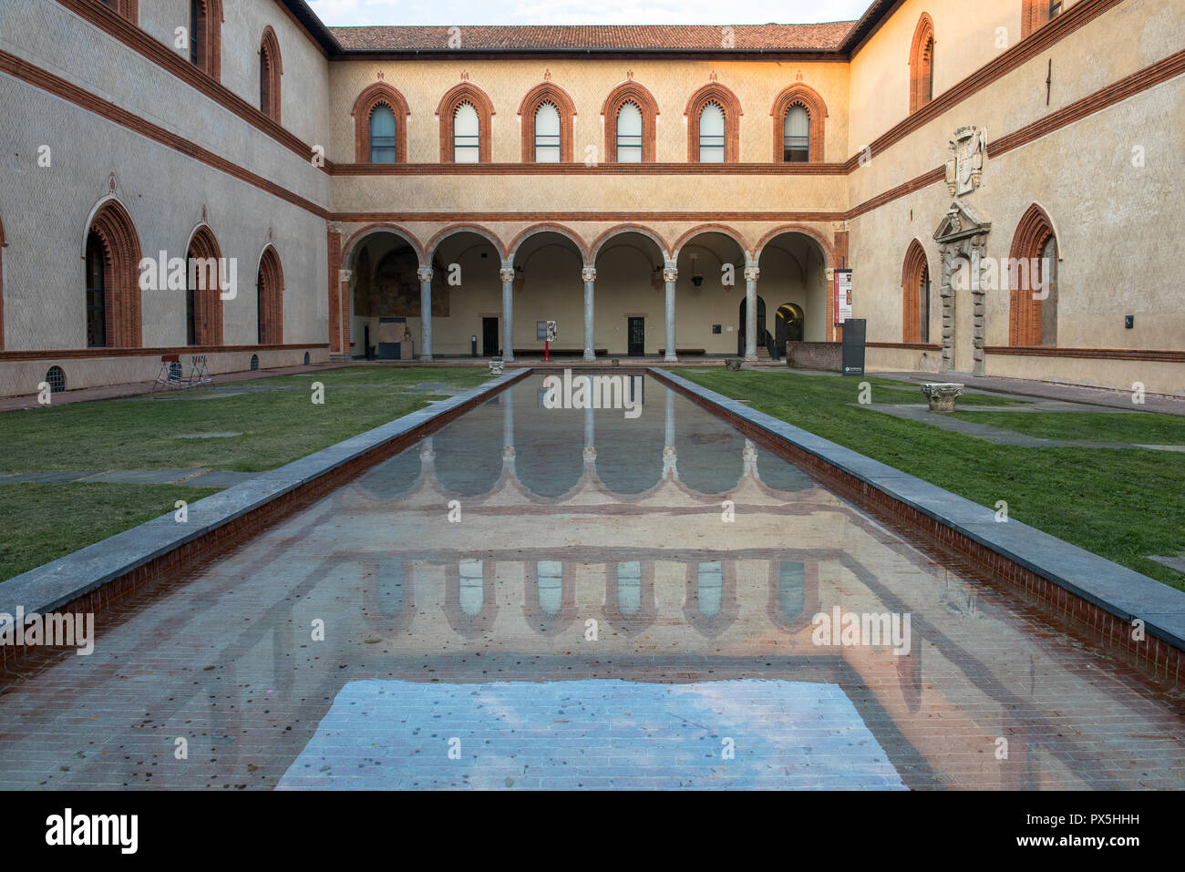 Corte Ducale, Sforza castle, Milan, Italy. Stock Photo