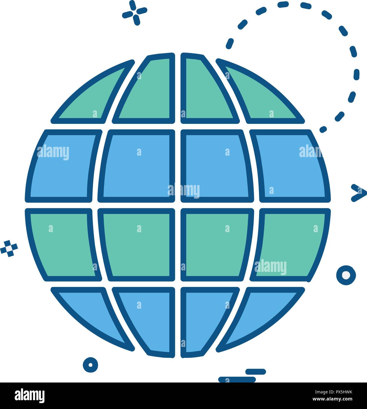 Globe icon design vector Stock Vector Image & Art - Alamy