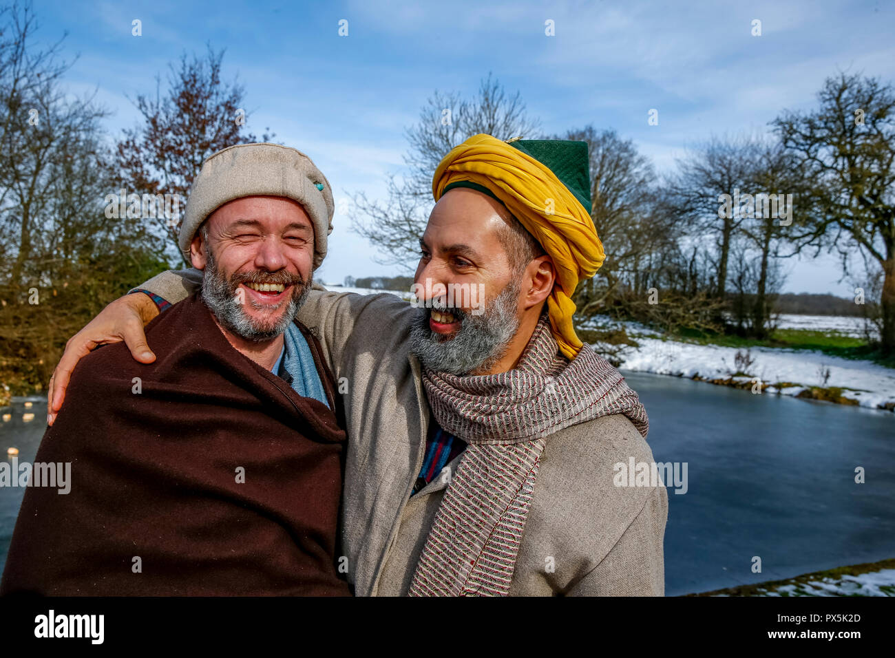 Sufi muslims in Romilly, France. Stock Photo