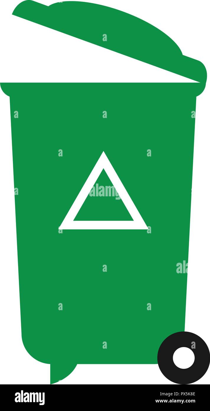 Recycle trash can graphic design element vector Stock Vector Image