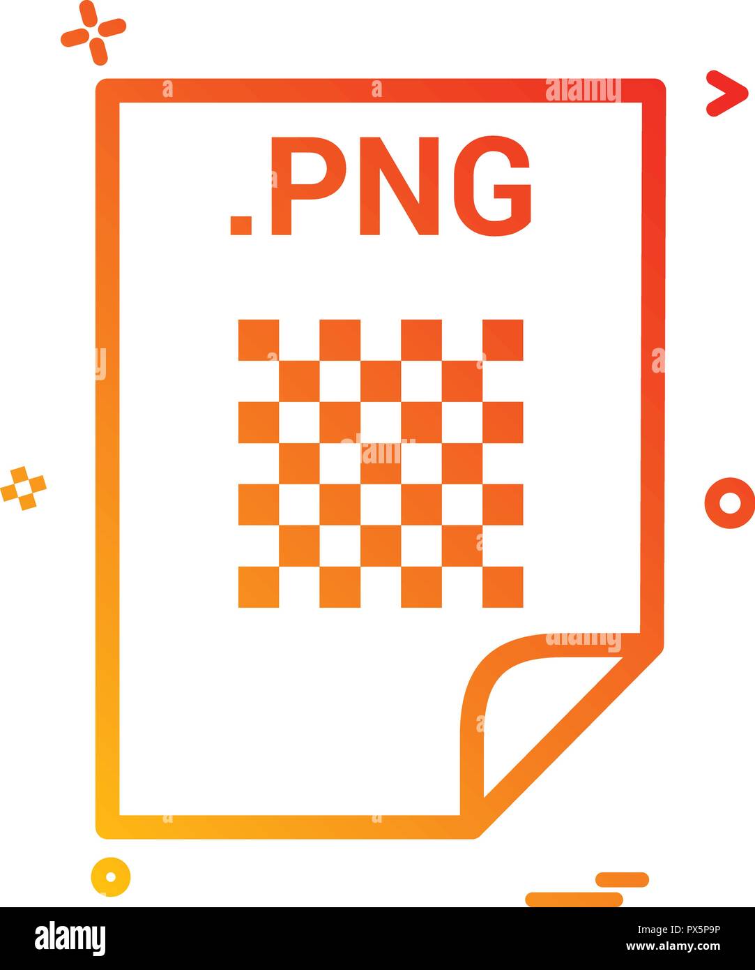 PNG application download file files format icon vector design Stock ...