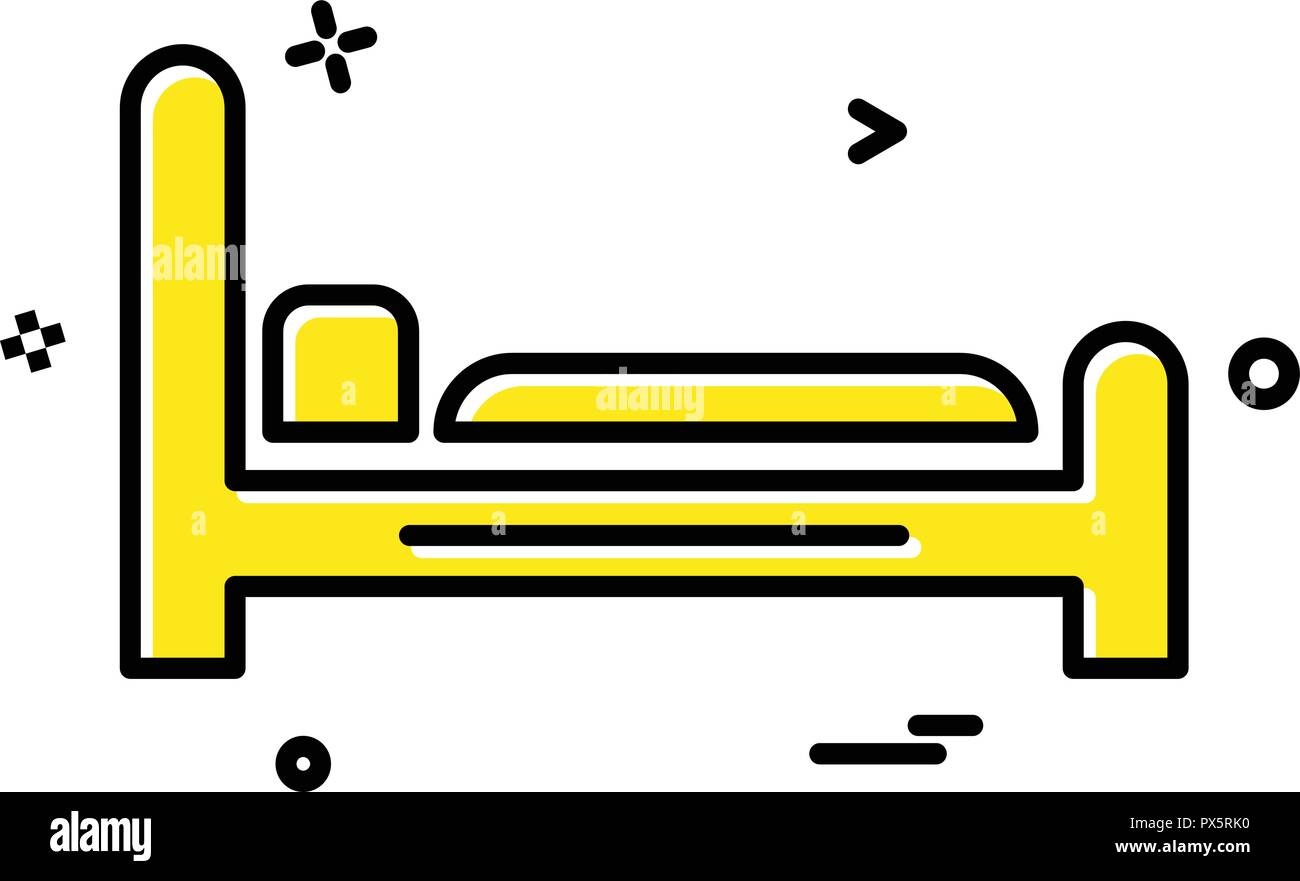 Bed icon design vector Stock Vector Image & Art - Alamy