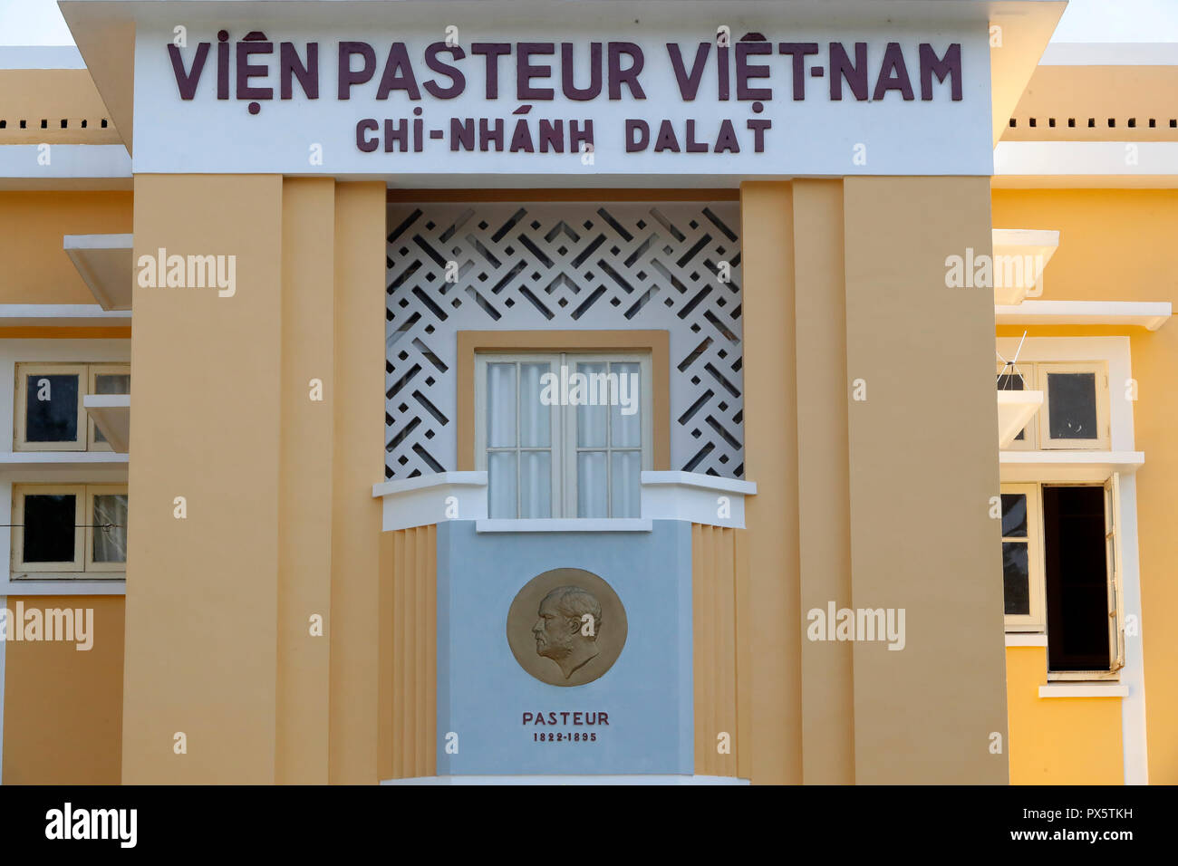 Vien Pasteur institute building.  Dalat. Vietnam. Stock Photo