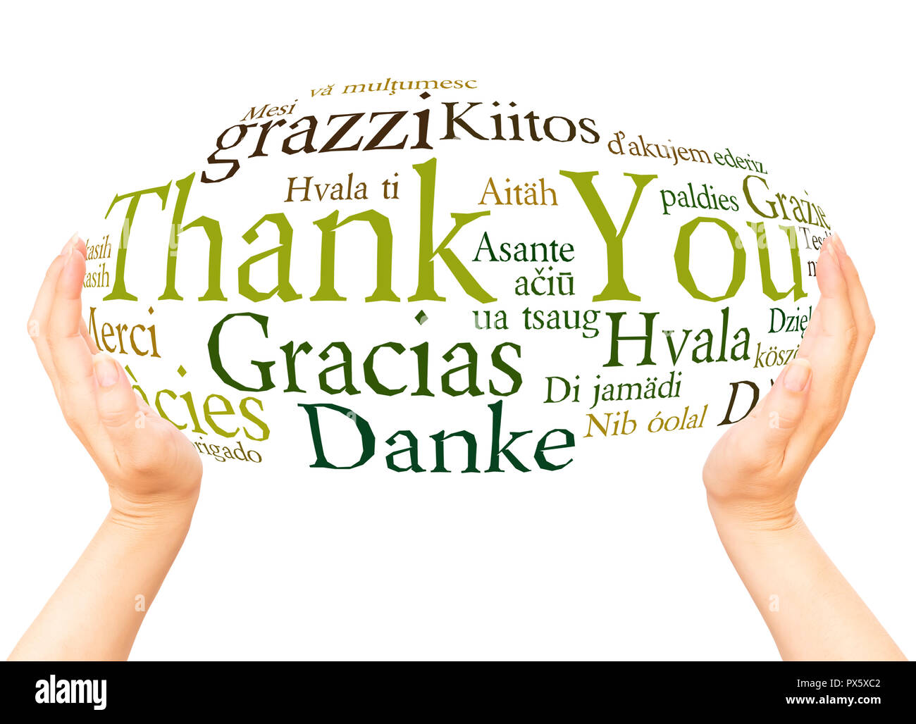 Thank you in different languages hi-res stock photography and images - Alamy