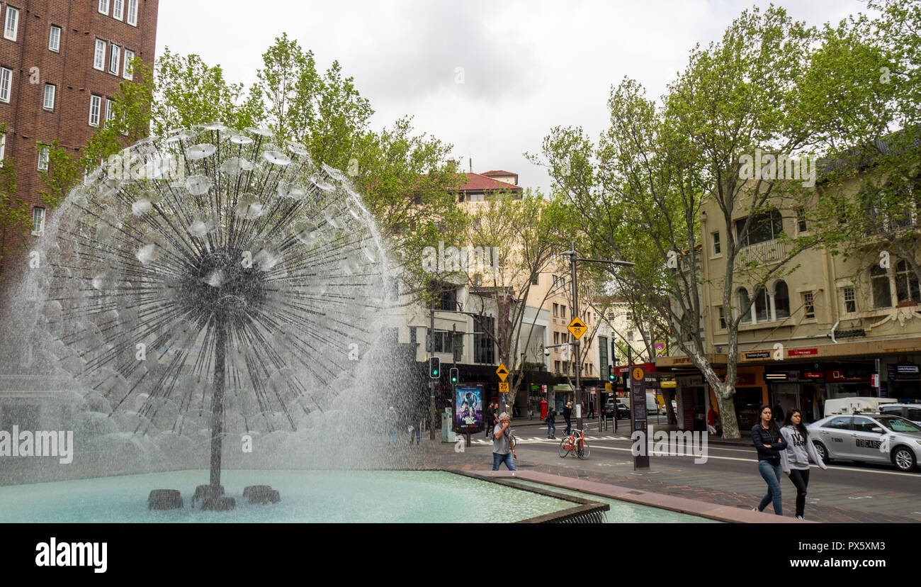 El Alamein Memorial Fountain in Fitzroy Gardens Kings Cross Sydney NSW