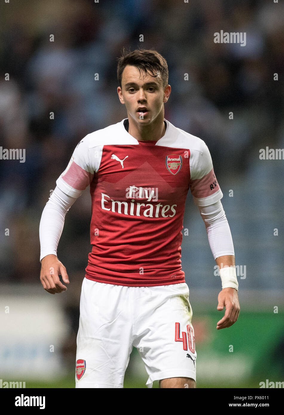 Robbie Burton of Arsenal U21 during the The Checkatrade Trophy group match  between Coventry City and Arsenal U21 at the Ricoh Arena, Coventry, England  Stock Photo - Alamy