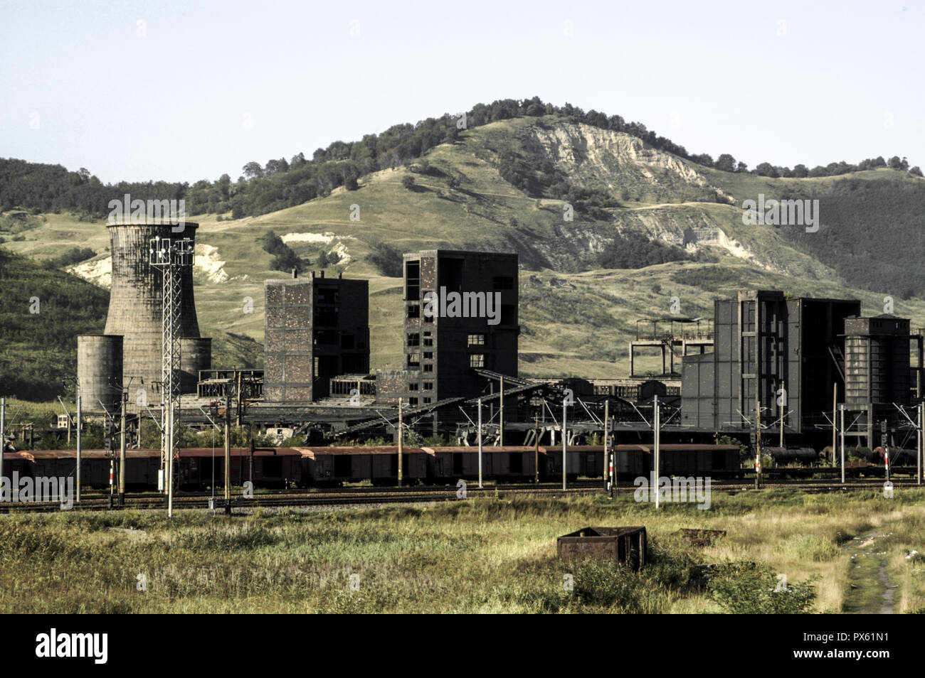 Copsa Mica, industry ruins, Romania, Transsilvania Stock Photo