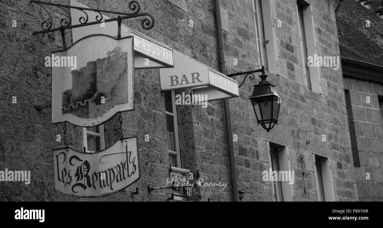 Bar le Remparts Stock Photo