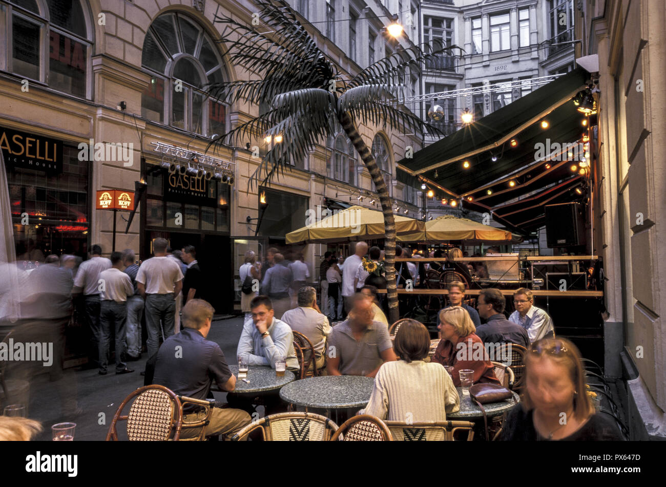 Cafe, Finland, Helsinki Stock Photo Alamy