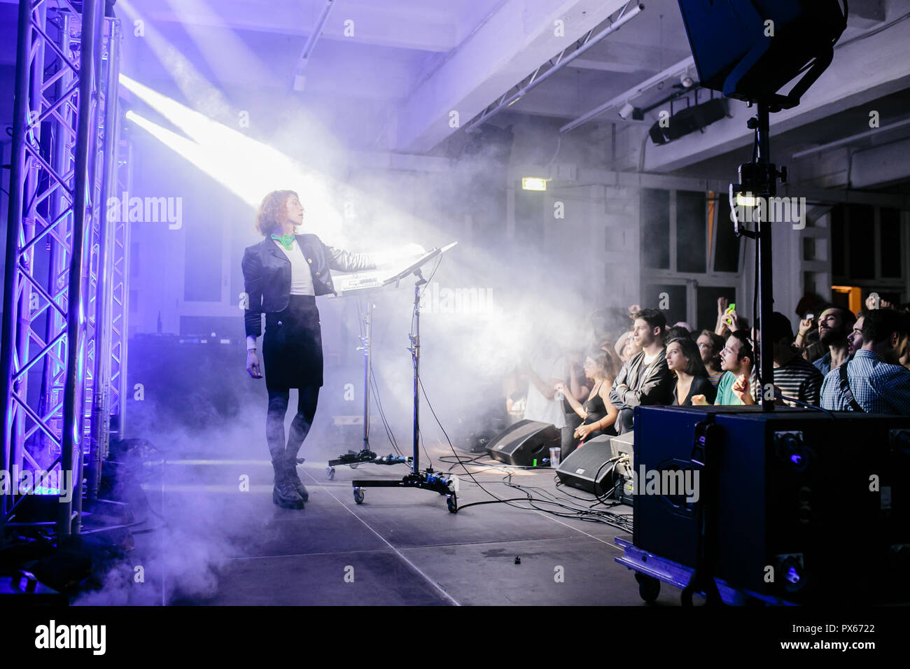 Milan, Italy. 18th Oct, 2018. Electronic artist Sophie performs live during the preview of Culb to Club festival in Milan. Credit: Daniele Baldi/Pacific Press/Alamy Live News Stock Photo